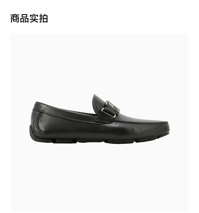商品Salvatore Ferragamo|SALVATORE FERRAGAMO 男士黑色牛津鞋 02-0144-741584,价格¥3934,第4张图片详细描述