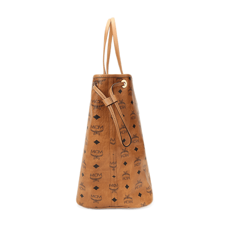 商品[国内直发] MCM|MCM Liz Visetos 老花满印 帆布 子母包托特包Tote包购物袋单肩包手提包 女款 干邑色/黑色,价格¥2950,第10张图片详细描述