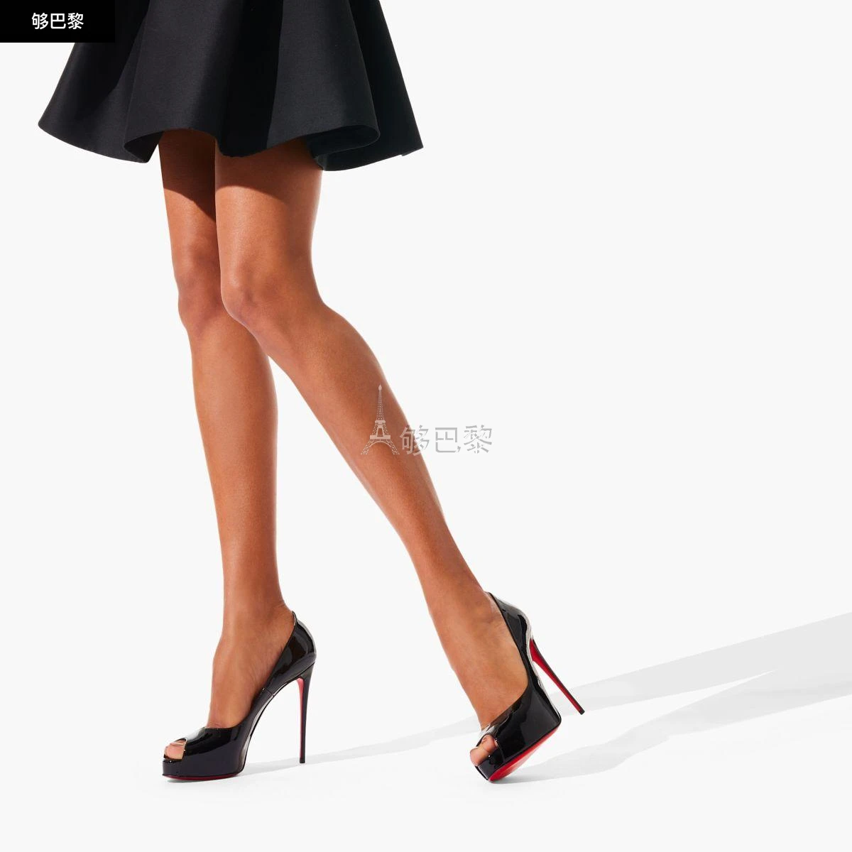 商品Christian Louboutin|【预售】 CL红底鞋 24秋冬 女士 高跟鞋 New Very Prive 1150600BK01,价格¥7119,第3张图片详细描述