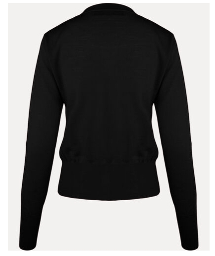 商品Vivienne Westwood|西太后 徽标刺绣羊毛针织开衫（香港仓发货）,价格¥2404,第1张图片详细描述