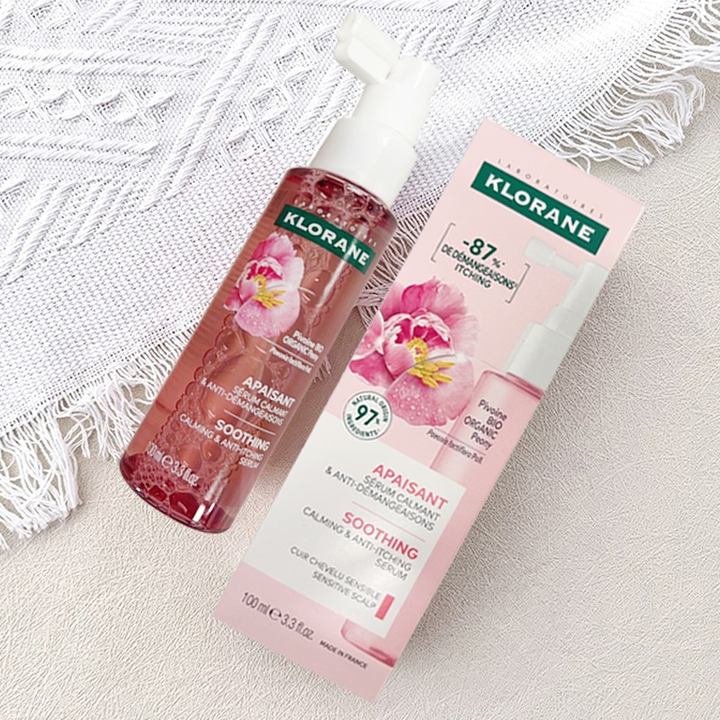 商品KLORANE|康如芍药头皮舒缓精华100ml 丰盈蓬松改善毛躁,价格¥200,第2张图片详细描述