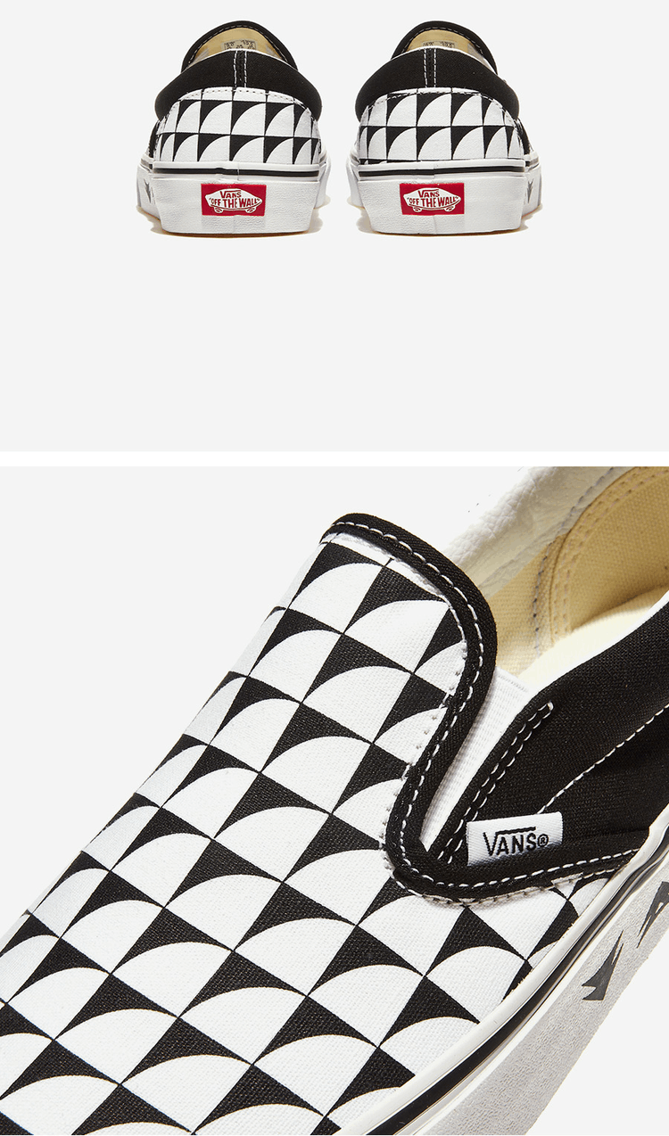 商品Vans|【Brilliant|包邮包税】万斯 CLASSIC SLIP-ON  休闲鞋 便鞋 一脚蹬 懒人鞋  VN000CT5BP7 CHECKERBOARD BLACK/TRUE WHITE,价格¥329,第5张图片详细描述