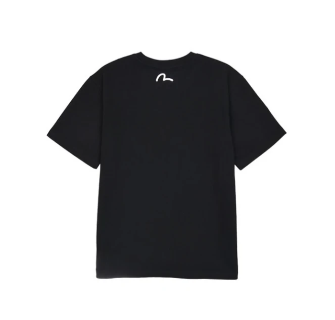 商品Evisu|【享贝家】ZY-（预售款）EVISU 福神 胸前字母小标休闲圆领短袖T恤 男女同款 EV5UTS901,价格¥148,第13张图片详细描述