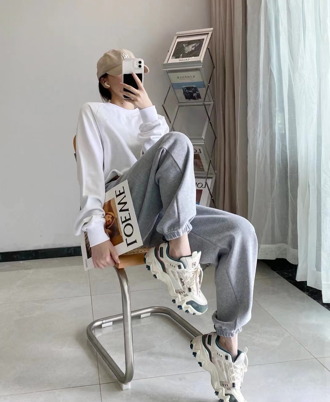 商品Fila|【享贝家】FILA 斐乐猫爪 绿色 男女同款（预售款，10天发货）1JM00801143,价格¥345,第5张图片详细描述