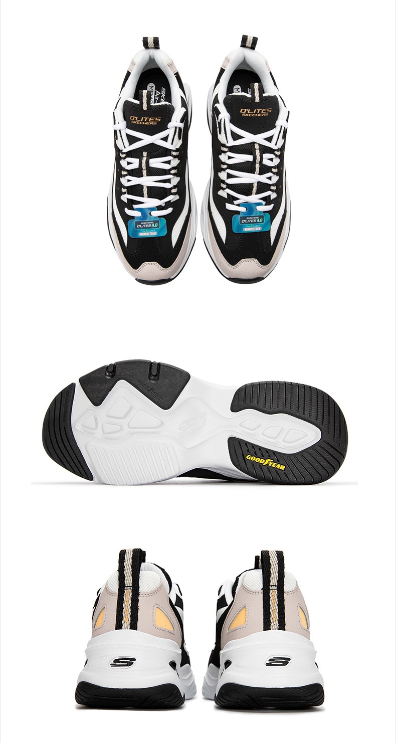 商品[国内直发] SKECHERS|熊猫鞋 D'LITES 4.0男士运动休闲鞋 老爹鞋,价格¥428,第5张图片详细描述