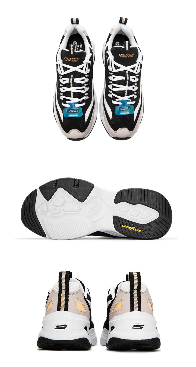 商品[国内直发] SKECHERS|熊猫鞋 D'LITES 4.0男士运动休闲鞋 老爹鞋,价格¥436,第5张图片详细描述