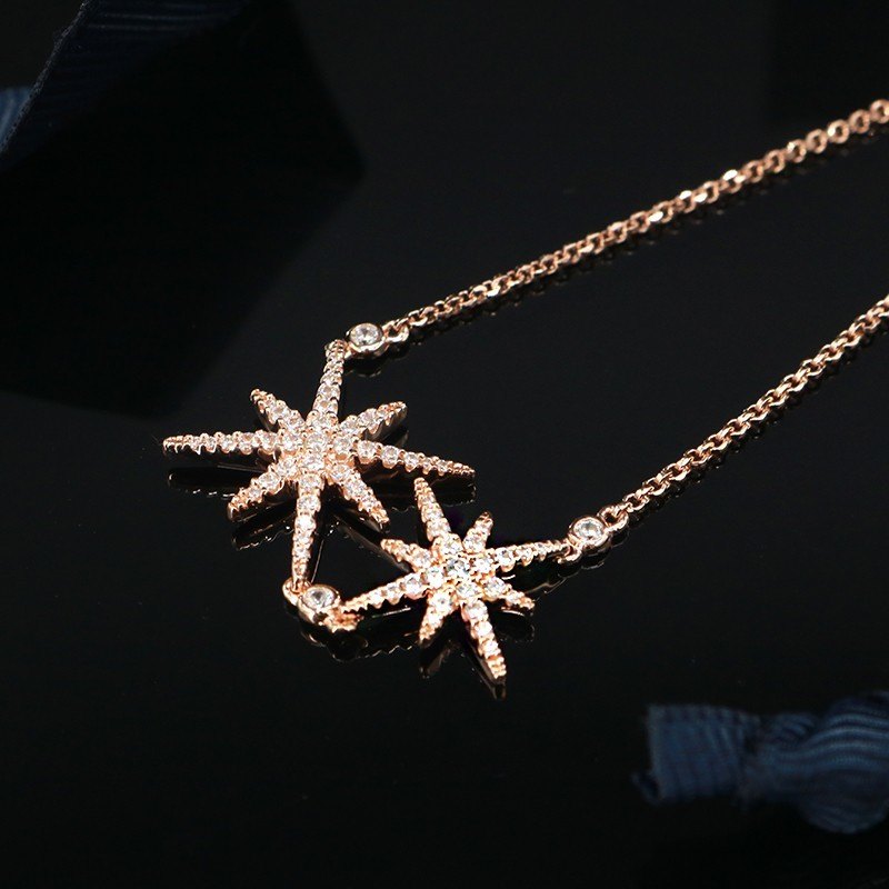 商品[国内直发] apm Monaco|apm MONACO 双流星手链女大小六芒星手镯星星手饰情人节生日礼物送女友 AB40310XY,价格¥997,第5张图片详细描述