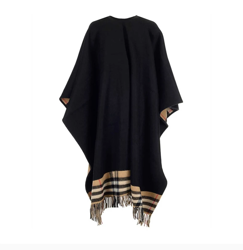 商品[国内直发] Burberry|BURBERRY 黑色男士围巾 8037423,价格¥7418,第5张图片详细描述