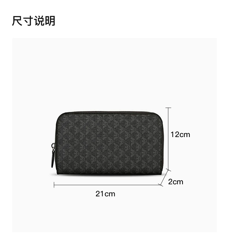 商品Emporio Armani|EMPORIO ARMANI 黑色男士长款钱夹 YEM867-YH606-86526,价格¥1363,第3张图片详细描述