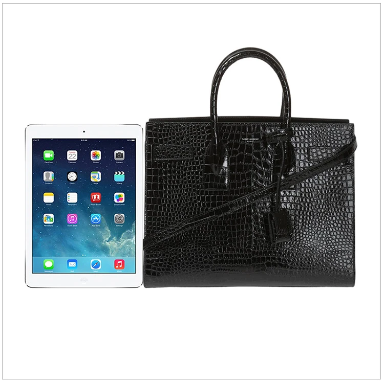 商品[国内直发] Yves Saint Laurent|YSL 圣罗兰 女士黑色小锁头装饰牛皮手提单肩斜挎包 378299-DND1N-1000,价格¥25488,第3张图片详细描述