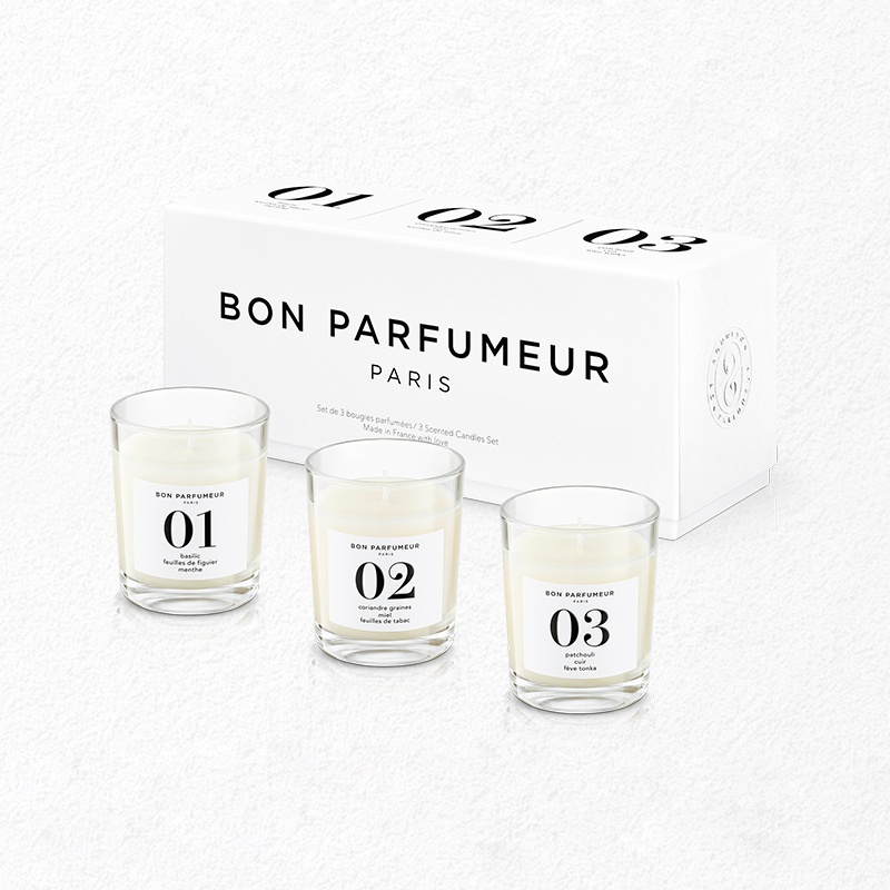 商品Bon Parfumeur|柏氛香氛蜡烛套装 卧室助眠香薰 浪漫烛光 70g×3,价格¥415,第6张图片详细描述