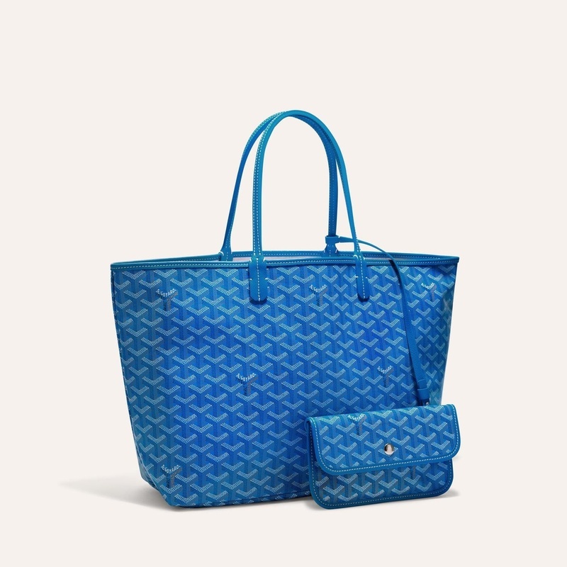 商品Goyard|高雅德 Saint Louis PM男女黑色帆布/小牛皮手提包 STLOUIPMLTY01CL03P（十色可选）,价格¥13567,第20张图片详细描述