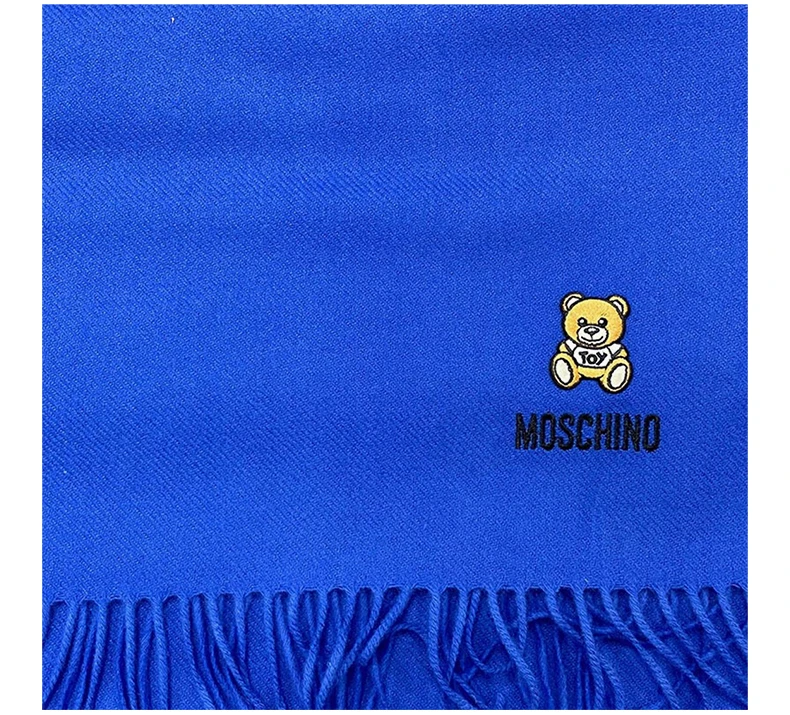 商品Moschino|MOSCHINO 蓝色中性围巾 50124-M5293-012,价格¥306,第6张图片详细描述