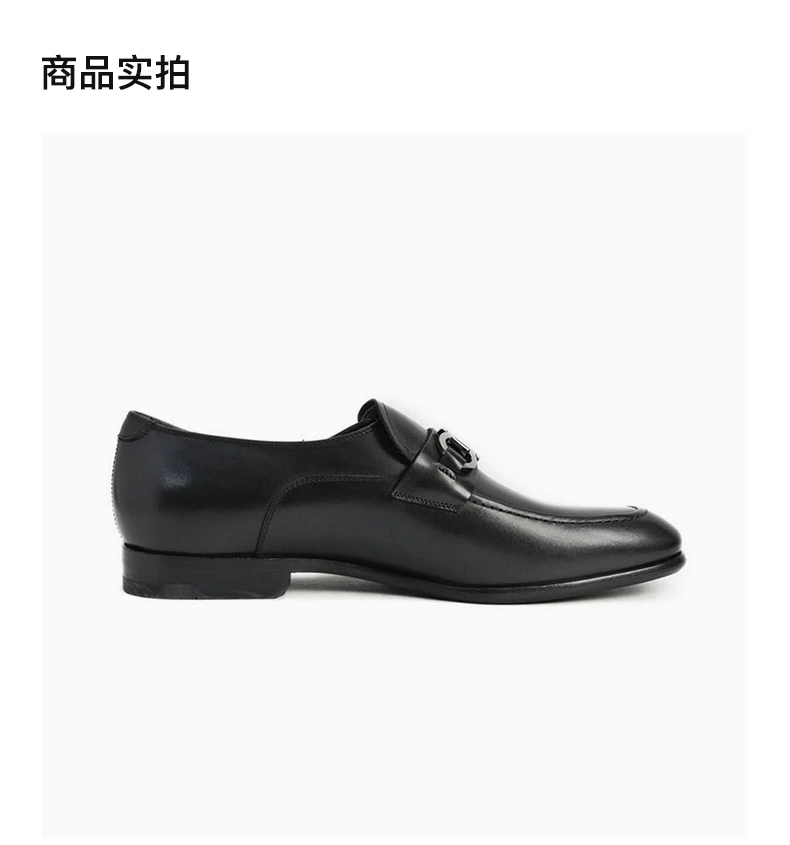 商品Salvatore Ferragamo|SALVATORE FERRAGAMO 黑色男士系带正装鞋 0618471,价格¥3417,第4张图片详细描述