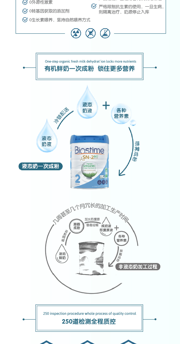 商品Biostime|澳版Biostime合生元 婴幼儿奶粉 2段 800g/罐（澳洲直邮发货）,价格¥477,第7张图片详细描述