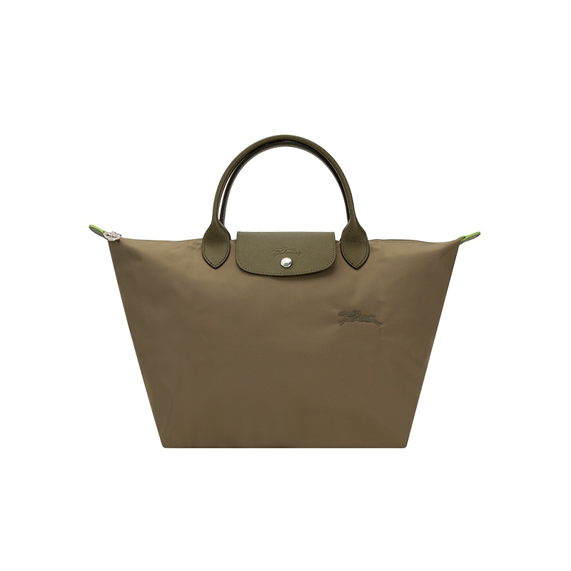 商品[国内直发] Longchamp|珑骧 LONGCHAMP 女士LE PLIAGE系列小号黑色织物短柄可折叠手提包饺子包 L1623 089,价格¥1111,第18张�图片详细描述