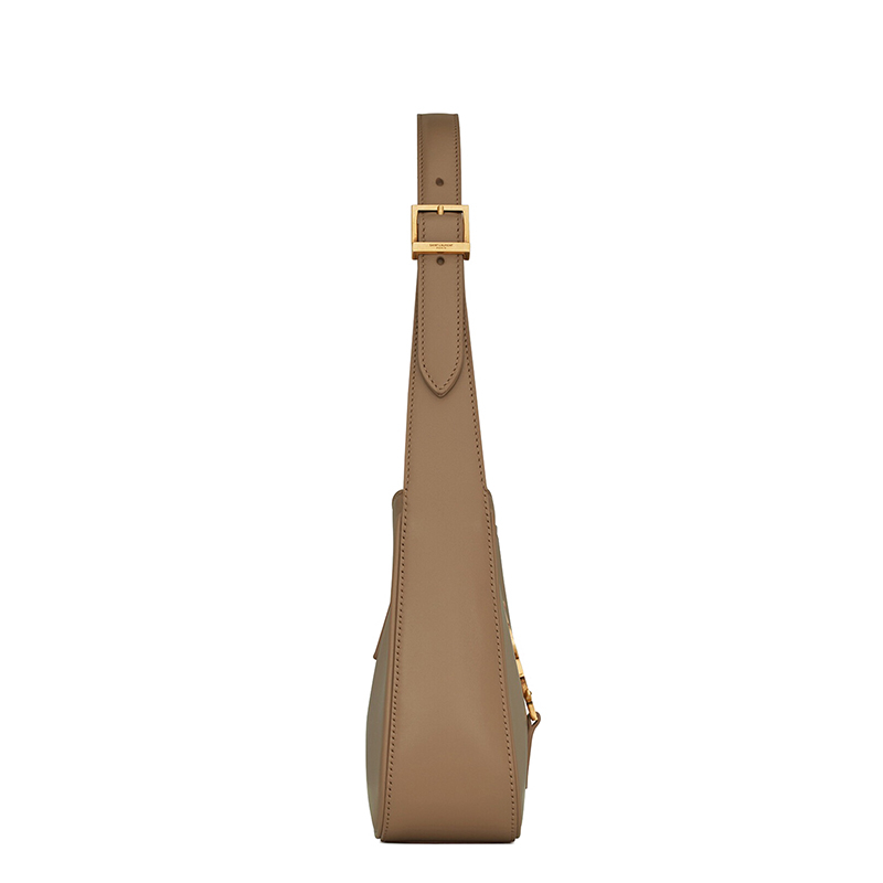 商品Yves Saint Laurent|SAINT LAURENT PARIS/圣罗兰 YSL 22春夏新款LE 5 À 7系列 女士花漾粉色牛皮革徽标金扣单肩斜挎手提腋下hobo流浪包,价格¥15574,第3张图片详细描述