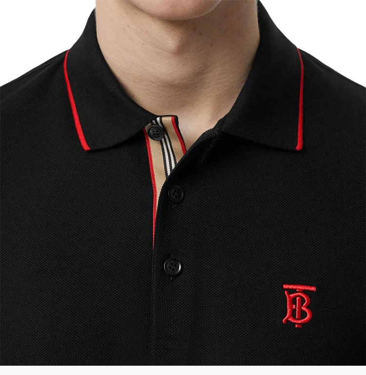 商品Burberry|BURBERRY 博柏利 经典TB字母刺绣男士POLO衫 8017003,价格¥1923,第8张图片详细描述