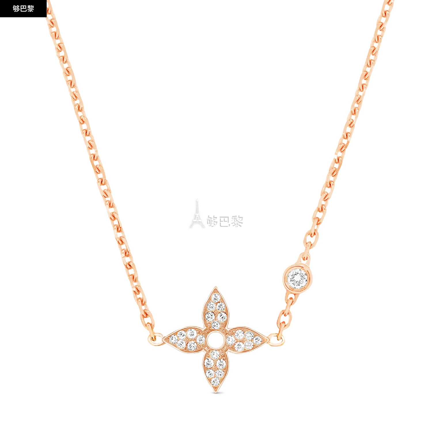 商品Louis Vuitton|【预售】 LV路易威登 25秋冬 女士 项链 IDYLLE BLOSSOM 18K 金钻石项链 Q93871 ,价格¥33598,第2张图片详细描述