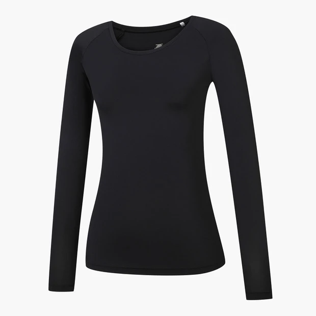 商品【预售商品15天发货】 DESCENTE|高尔夫系列女性网眼混合圆领内搭T恤 DP22WFIN45-BLKG,价格¥505,第8张图片详细描述