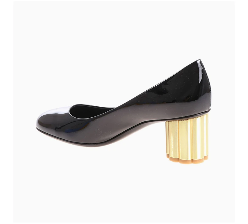 商品[国内直发] Salvatore Ferragamo|SALVATORE FERRAGAMO 黑色女士高跟鞋 0672733,价格¥2453,第4张图片详细描述