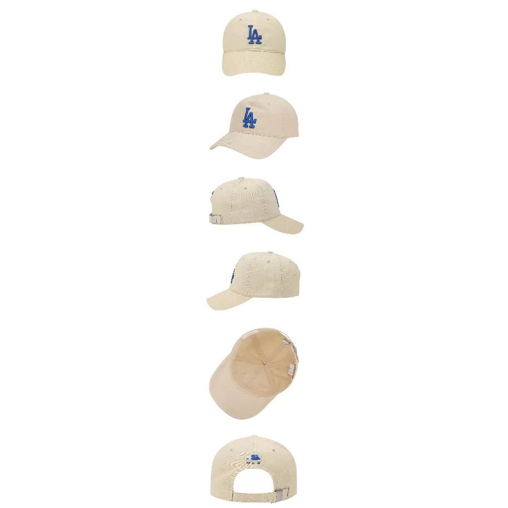 商品MLB|【享贝家】MLB LA 鸭舌帽棒球帽 卡其色LA蓝大标 男女同款 3ACP6601N-07BGS,价格¥170,第3张图片详细描述