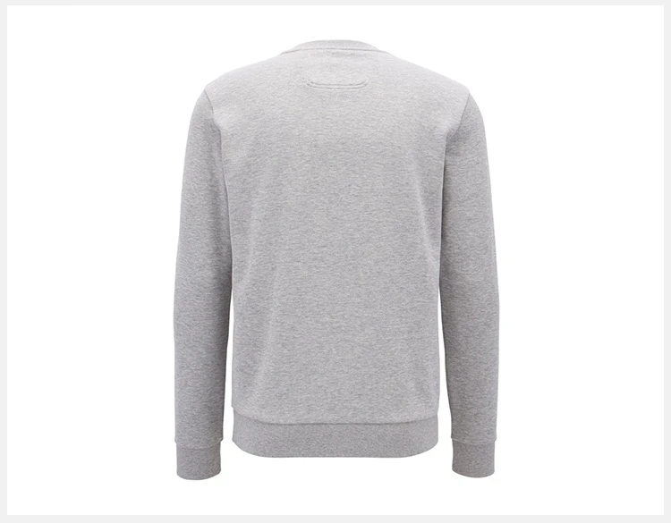 商品Hugo Boss|Hugo Boss 雨果博斯 男士纯色棉质混纺刺绣BOSS胸标圆领长袖时尚休闲卫衣 SALBO1-4333-059,价格¥718,第5张图片详细描述