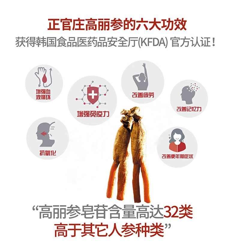 商品Jeong Gwanjang|【15天预售|韩国直邮|包邮包税】正官庄 贤 性价比首选 红参精 120g 提高免疫力 改善疲劳 增进记忆力,价格¥281,第9张图片详细描述