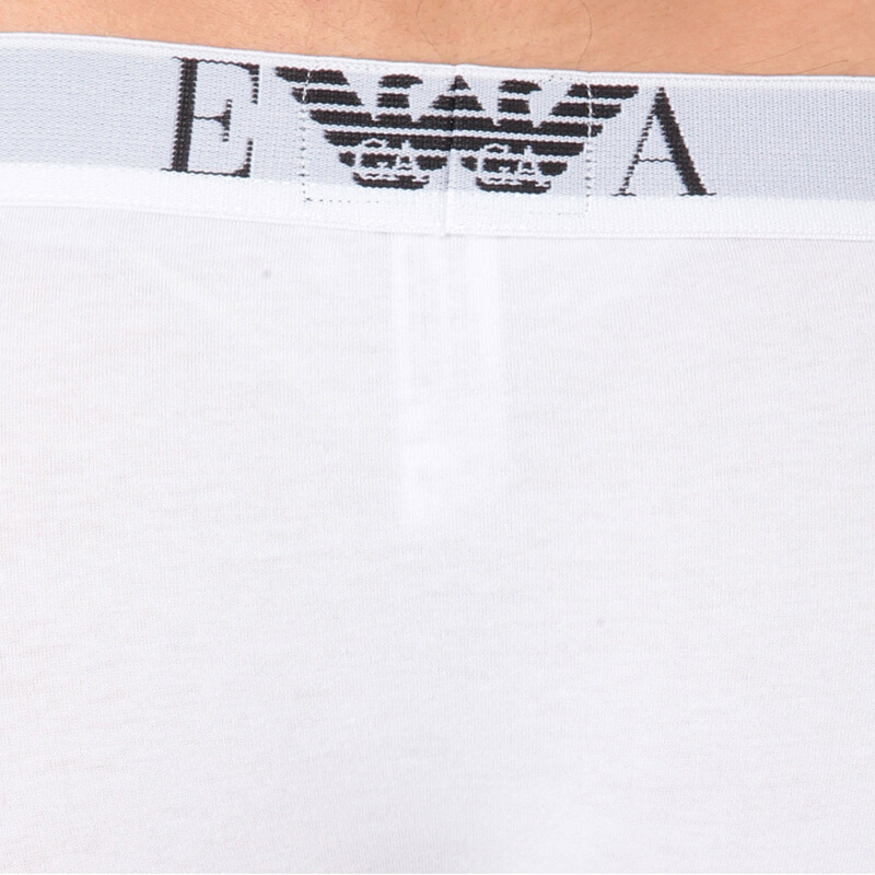 商品Emporio Armani|EMPORIO ARMANI 男士白色棉质内裤2件装 111210-CC715-04710,价格¥256,第6张图片详细描述