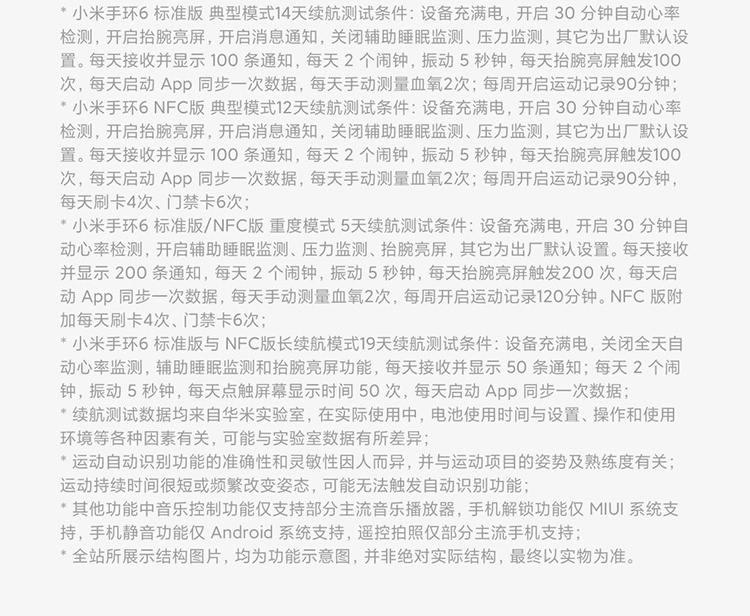 商品[国内直发] XIAOMI|小米手环6,价格¥225,第29张图片详细描述
