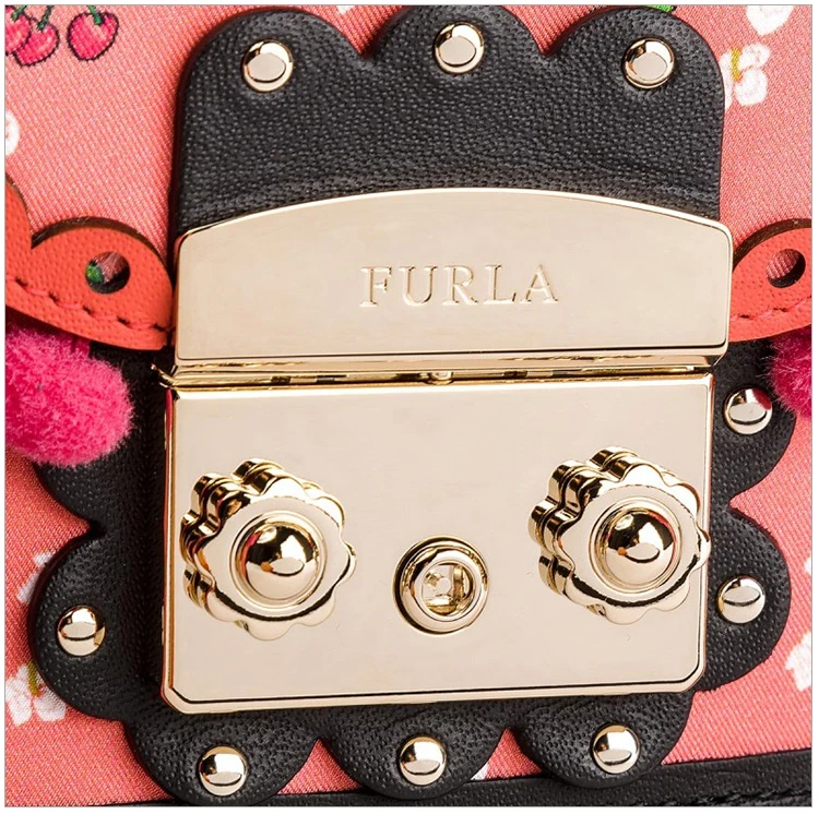 商品[国内直发] Furla|Furla 芙拉 女士多彩粉色皮革单肩包斜挎包 942055,价格¥700,第8张图片详细描述