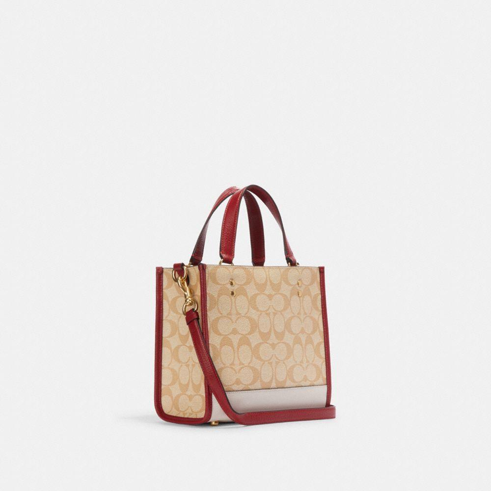 商品[国内直发] Coach|蔻驰女士 经典标志印花托特包小号手提单肩斜挎包CF404 IMOT4,价格¥972,第7张图片详细描述