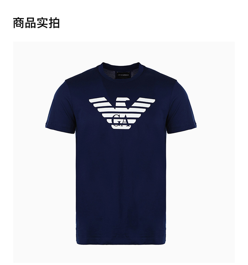 商品Emporio Armani|EMPORIO ARMANI 男蓝色短袖T恤 8N1TN5-1JPZZ-0977,价格¥533,第6张图片详细描述