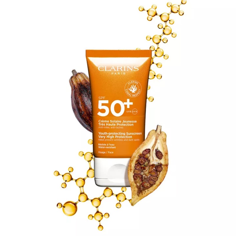 商品Clarins|Clarins娇韵诗 植物抓氧面部防晒霜50ML SPF50+,价格¥240,第2张图片详细描述
