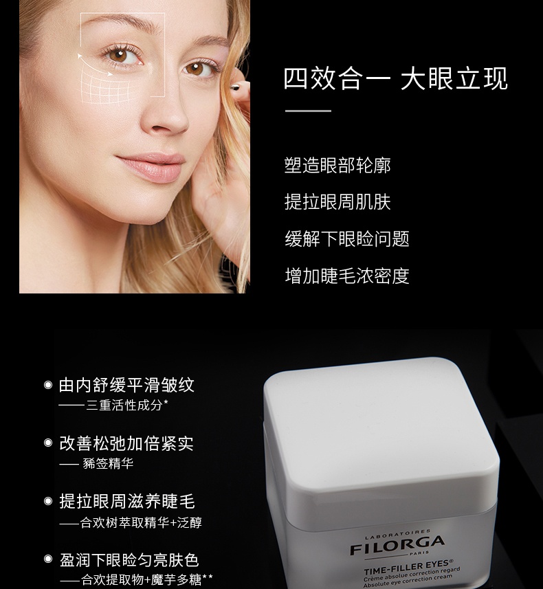 商品Filorga|菲洛嘉Filorga 逆时光眼霜15ml,价格¥275,第4张图片详细描述