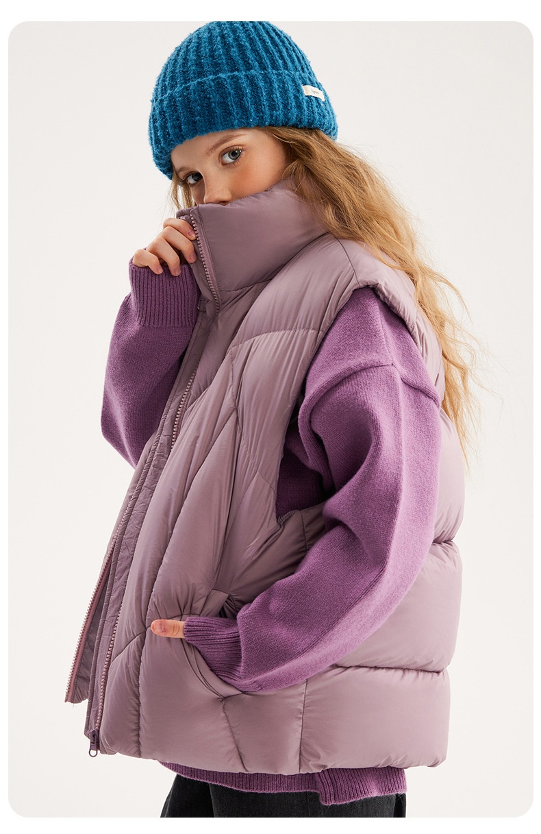 商品[国内直发] GLENVINTEN|格岚云顿英国品牌高端系列女童秋冬羽绒马甲2024新款冬季大童韩版外穿背心儿童羽绒服外套潮,价格¥424,第17张图片详细描述