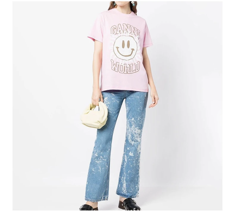 商品[国内直发] Ganni|GANNI 女士粉色T恤 T3294-395,价格¥493,第7张图片详细描述