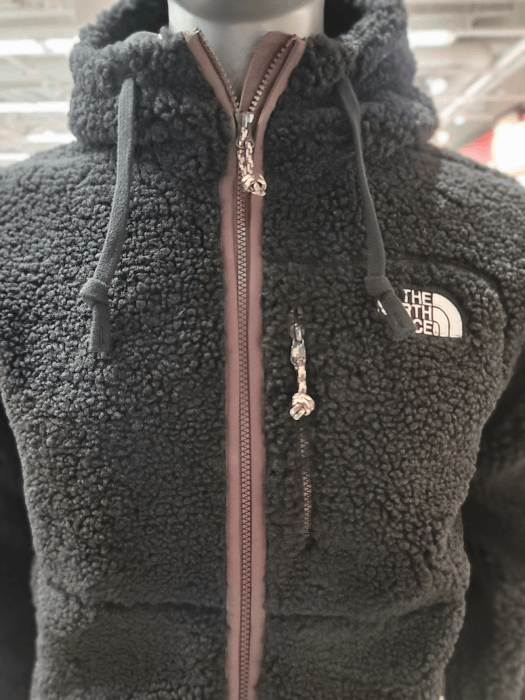 商品The North Face|【Brilliant|包邮包税】北面户外 男女共用 PLAY 绿色 绒布 连帽 NJ4FN64B BLK,价格¥998,第6张图片详细描述