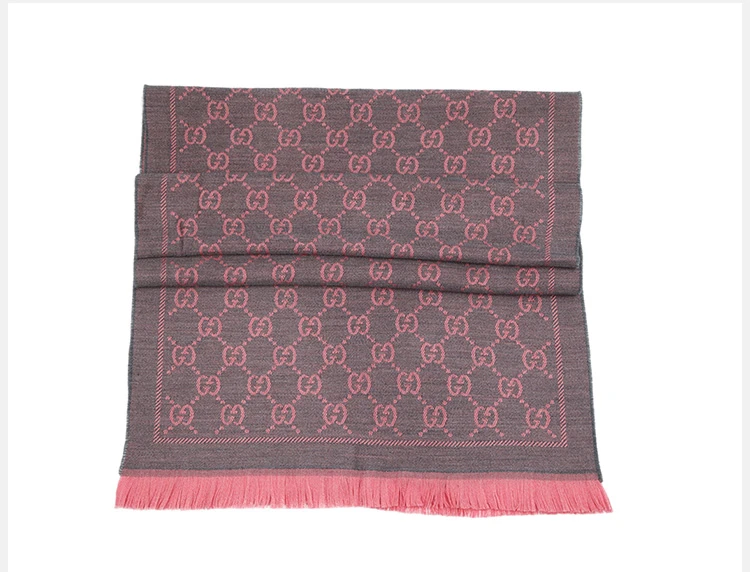 商品Gucci|GUCCI 拼色女士围巾 133483-3G200-1272,价格¥2579,第2张图片详细描述