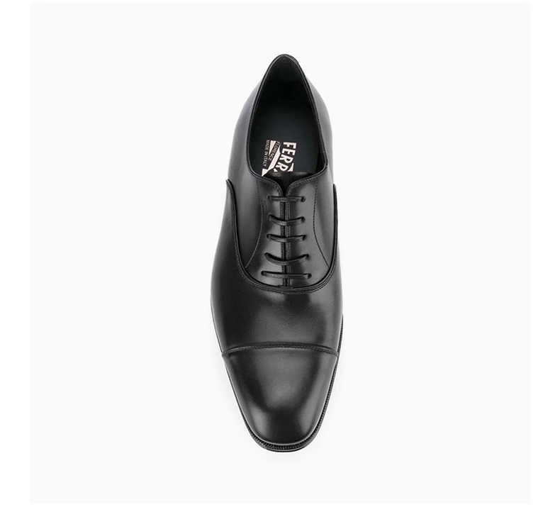 商品Salvatore Ferragamo|SALVATORE FERRAGAMO 男士黑色牛皮系带牛津鞋 0636705,价格¥3927,第7张图片�详细描述