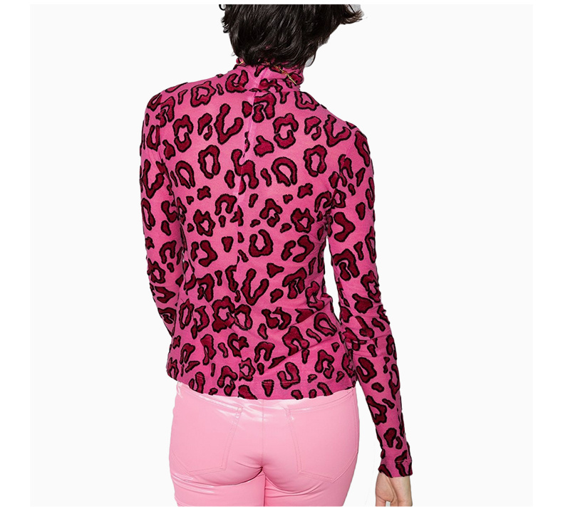 商品Ambush|AMBUSH 女士粉色豹纹印花高领长袖T恤 BMAB007-F20JER001-3030,价格¥1866,第8张图片详细描述