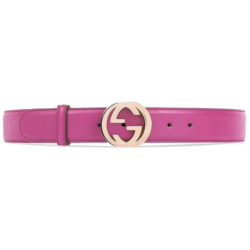 商品[国内直发] Gucci|GUCCI 女士玫红色牛皮皮带 370543-AP00G-5594,价格¥3947,第6张图片详细描述