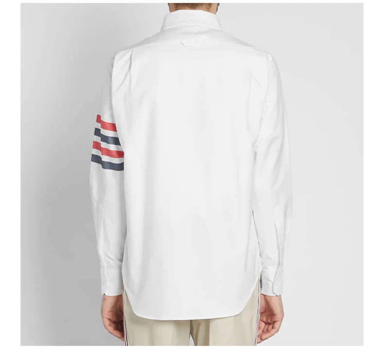 商品Thom Browne|THOM BROWNE 白色男士衬衫 MWL275A-03143-960,价格¥2631,第6张图片详细描述