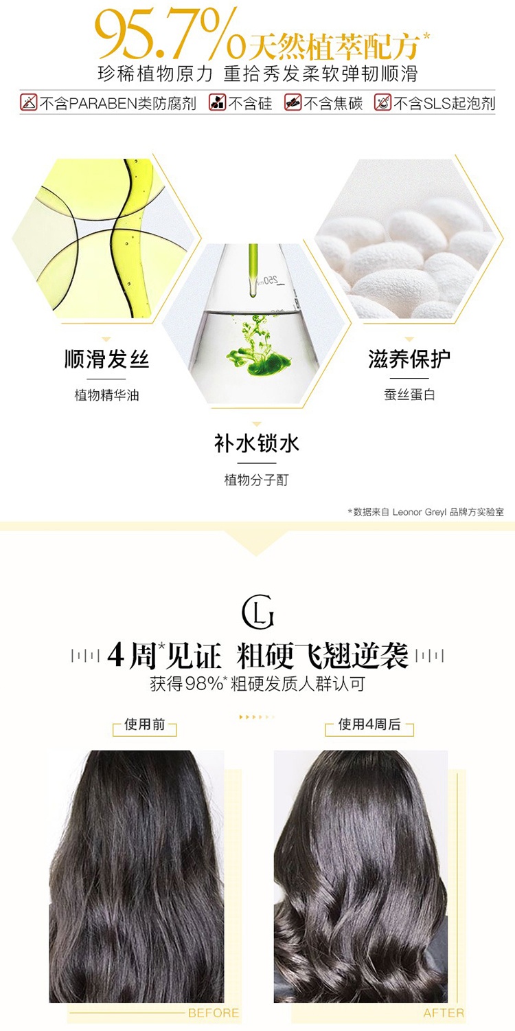商品Leonor Greyl|Leonor Greyl 兰馨精华焗油发膜200ML 柔软保湿 滋润修护,价格¥336,第4张图片详细描述