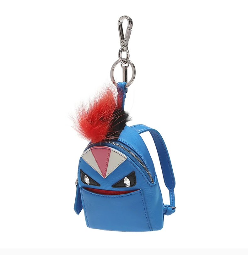 商品Fendi|Fendi 芬迪 女士蓝色怪兽背包钥匙扣挂饰 7AR457-5PP-F078R,价格¥2055,第6张图片详细描述