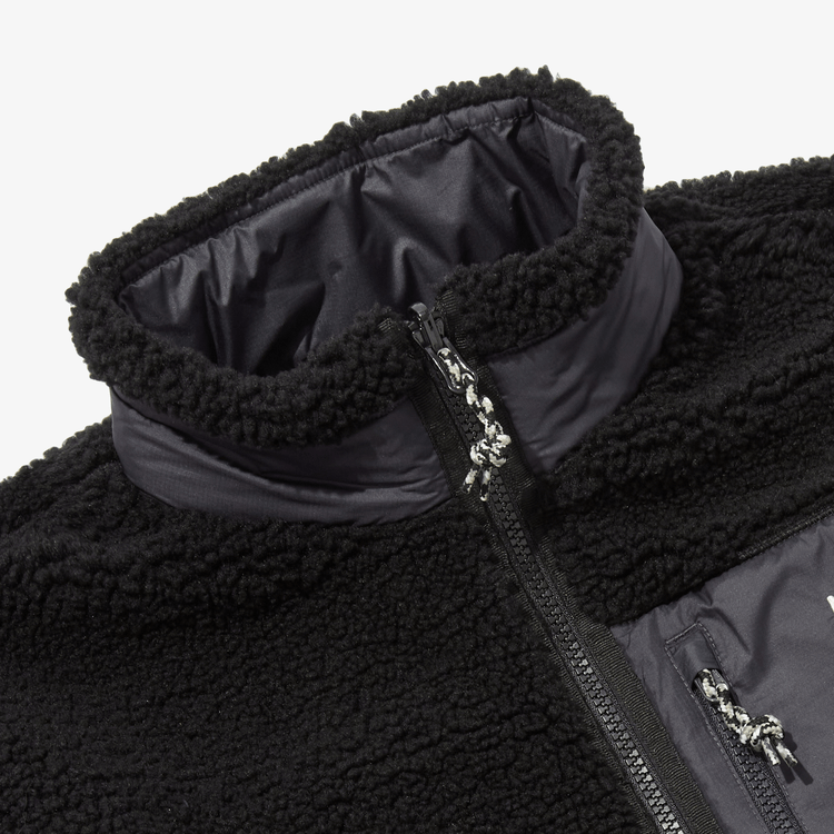 商品The North Face|【Brilliant|��北面特惠】北面Play 绿色双面抓绒夹克 PLAY GREEN RVS FLEECE ANORAK BLACK NJ4FP56A,价格¥827,第5张图片详细描述