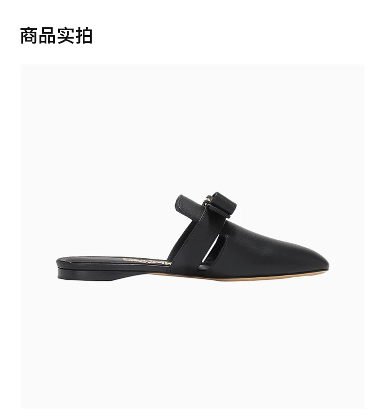 商品Salvatore Ferragamo|Salvatore Ferragamo 菲拉格慕 女士黑色牛皮拖鞋 01-P963-715346,价格¥2434,第4张图片详细描述