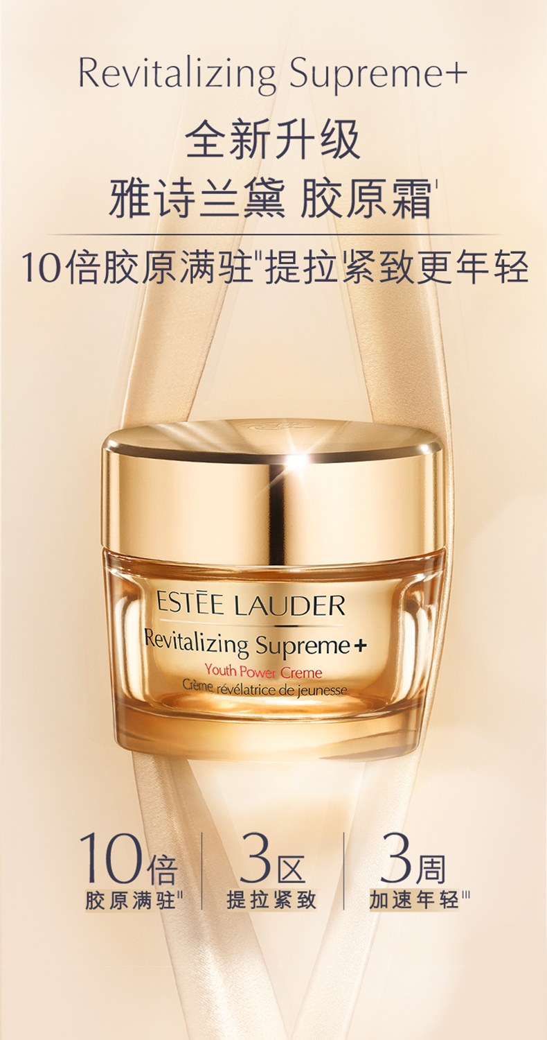 商品【原封正品】 Estée Lauder|雅诗兰黛 胶原霜 补水保湿 淡纹抗老收缩毛孔 面霜/晚霜15ml,价格¥187,第1张图片详细描述