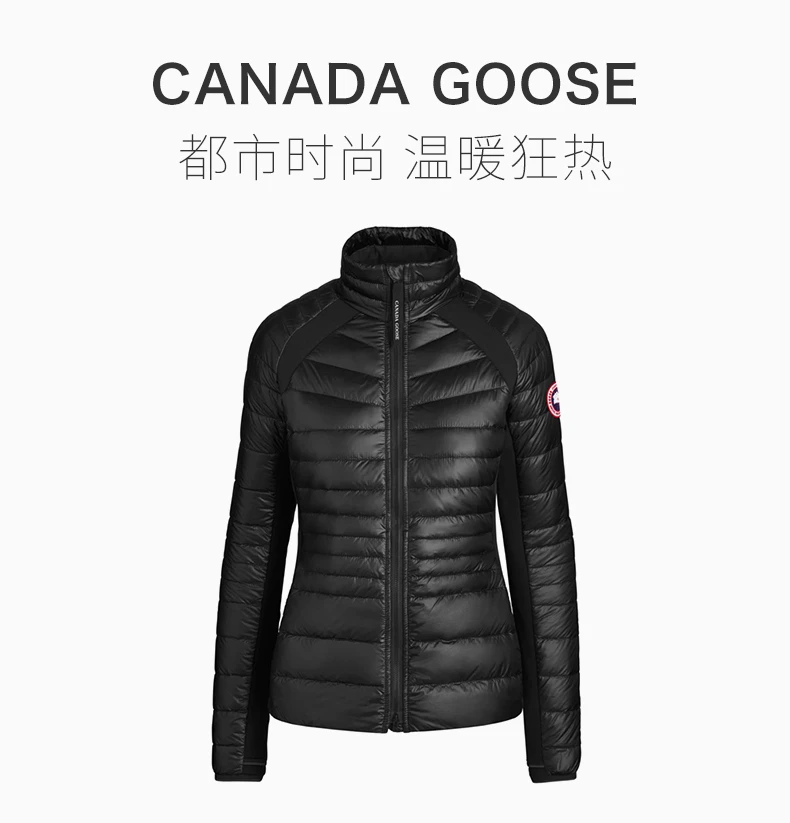 商品Canada Goose|CANADA GOOSE 女士黑色收腰短款立领羽绒服 2714L-BLACK,价格¥4055,第3张图片详细描述