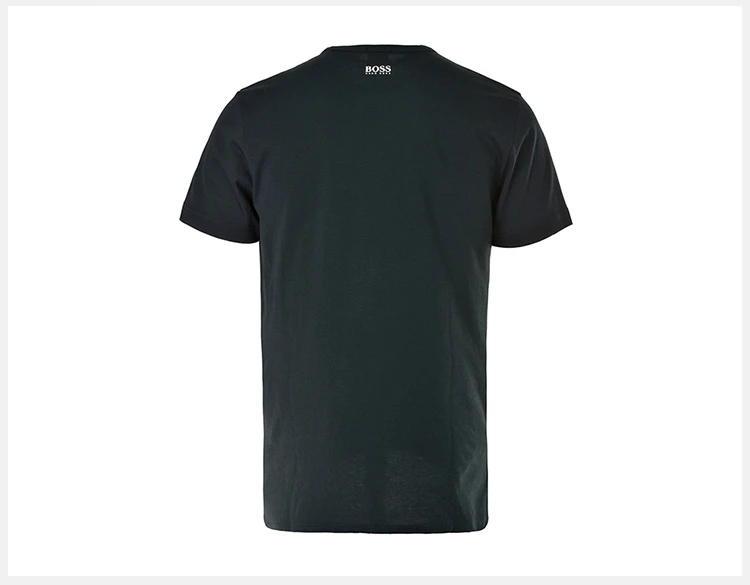 商品Hugo Boss|Hugo Boss 雨果博斯 男士深蓝色白字棉质短袖T恤 TEE1-50383429-410,价格¥441,第15张图片详细描述